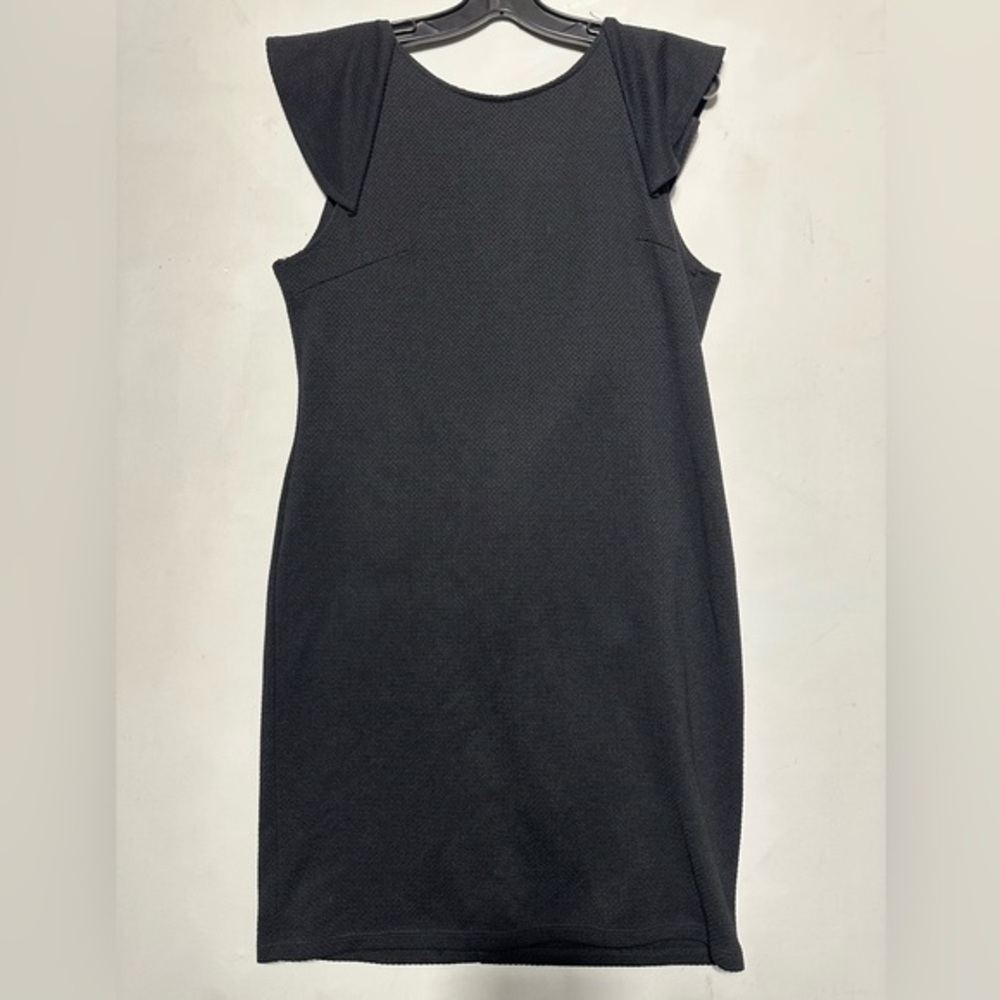 Miss Selfridge Black Sheath Midi Dress
